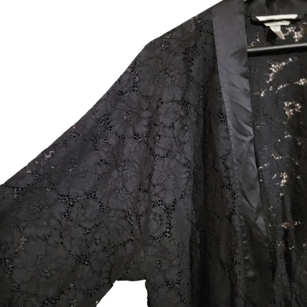 Soma Black Lace Robe